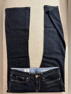 GAP 1969 CURVY ANKLE BOOTCUT DARK JEAN